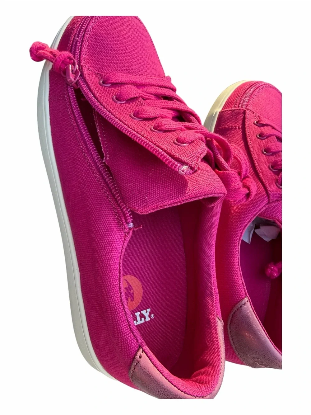 Billy Footwear Orchid Sneakers Women’s Size 7.5 NIB Adaptive Zip Shoes